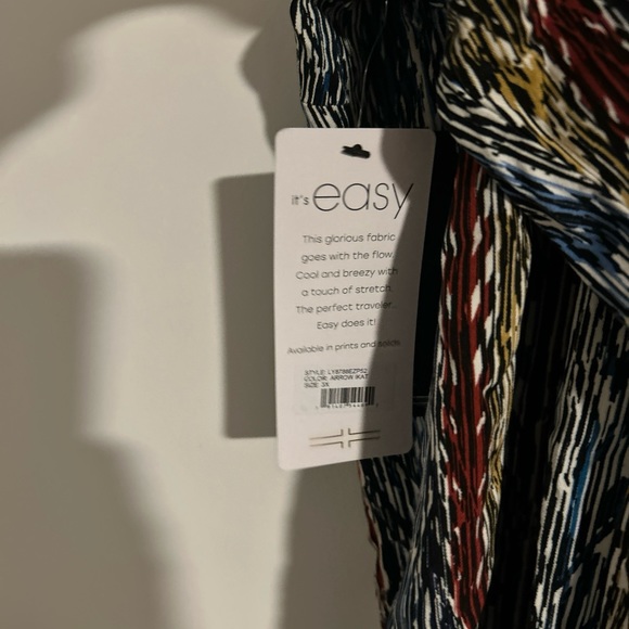 Liverpool Los Angeles Women's Long Sleeve Blouse 3X Arrow Ikat NWT - Picture 5 of 5